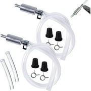 Brake Bleeder Hose Kit with One Way Valve Tube - Universal Essential Tool for Motorcycle Clutch \u0026 Hydraulic Brake Bleeding, Check Valve Ensures Air-Free System (2-Pcs)
